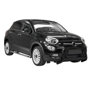 FIAT 500X Bull Bar - Omac - Steel 1Pc - Black - '16-'18